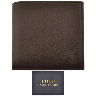 Shop Ralph Lauren Billfold Leather Wallet Brown