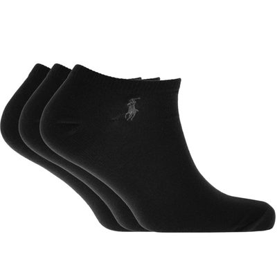 Shop Ralph Lauren 3 Pack Trainer Socks Black
