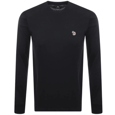 Paul Smith Crew Neck Knit Jumper Navy In Navy