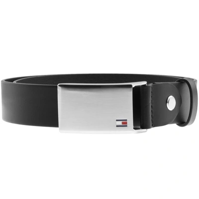 Tommy Hilfiger Plaque Belt Black In Black