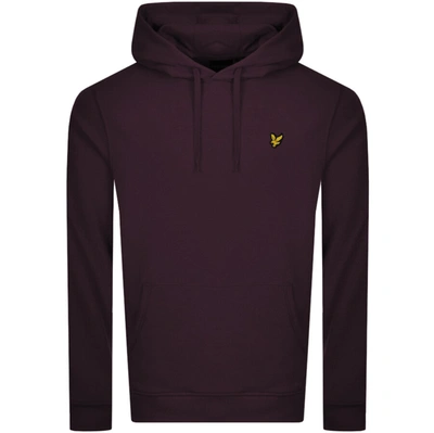 Shop Lyle & Scott Lyle And Scott Pullover Hoodie Burgundy In Burgandy