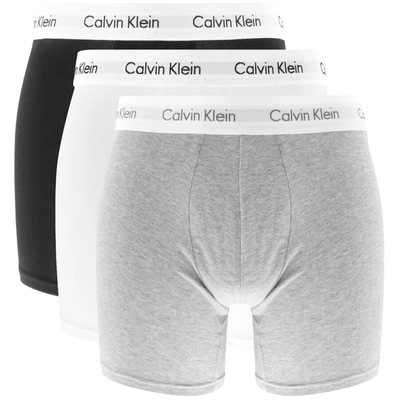 NEW 3 Pack of Calvin Klein Cotton Stretch Boxer Briefs Mens Size S BLACK  NB2616
