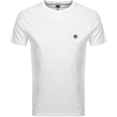 Pretty Green Mitchell Crew Neck T Shirt White In White