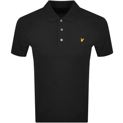 Shop Lyle & Scott Lyle And Scott Short Sleeved Polo T Shirt Black