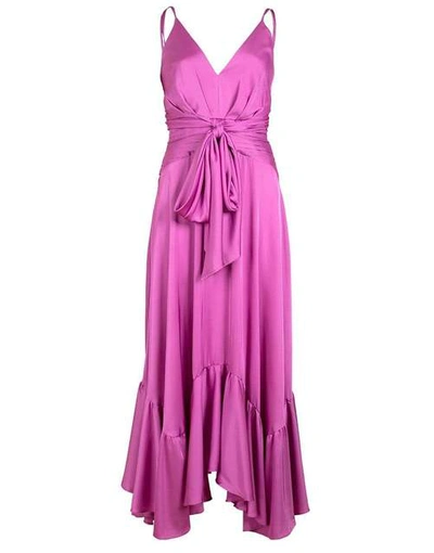 Shop Patbo Sleeveless Tie Front Midi Dress In Orchid