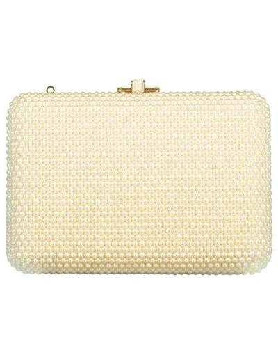 Shop Judith Leiber Slim Silde Pearly Clutch In Pearl