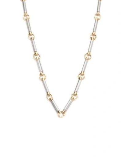 Shop Foundrae White Gold Element Chain Choker In Whtgold