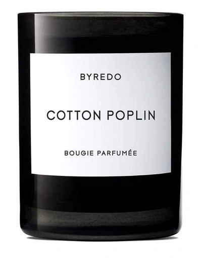 Shop Byredo Home Fragrance Candle Cotton Poplin 240gr In Cttnppln