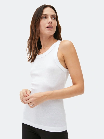 Shop Michael Stars Paloma Shine Tank In White