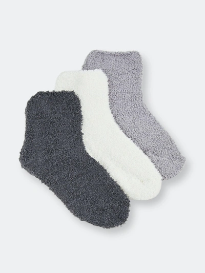 Shop Stems Cozy Ankle Three Pack In Grey