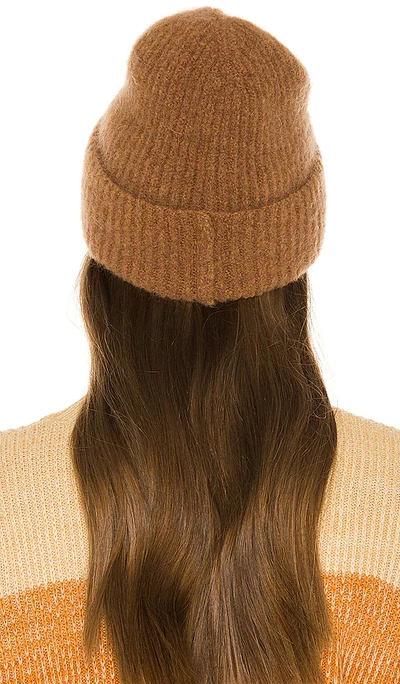 Shop Janessa Leone Piper Beanie In Brown