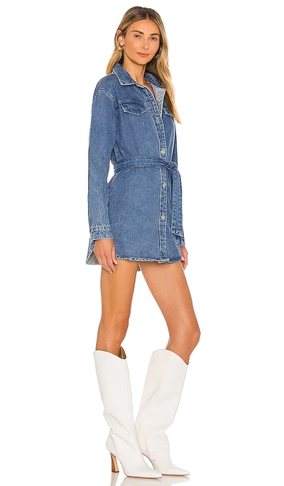 Superdown Kelsie Denim Dress In Blue