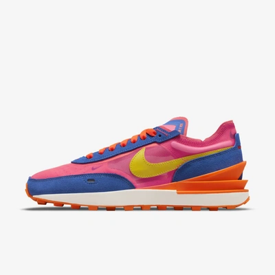 Shop Nike Waffle One Women's Shoes In Racer Blue,hyper Pink,siren Red,bright Citron