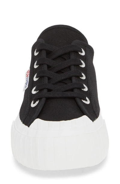 Shop Superga 2630 Cotu Sneaker In Black / White