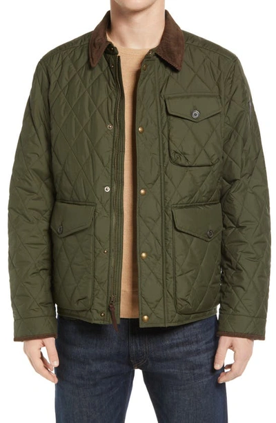 Polo Ralph Lauren Beaton Water Repellent Quilted Jacket In Company  Olive/camo | ModeSens