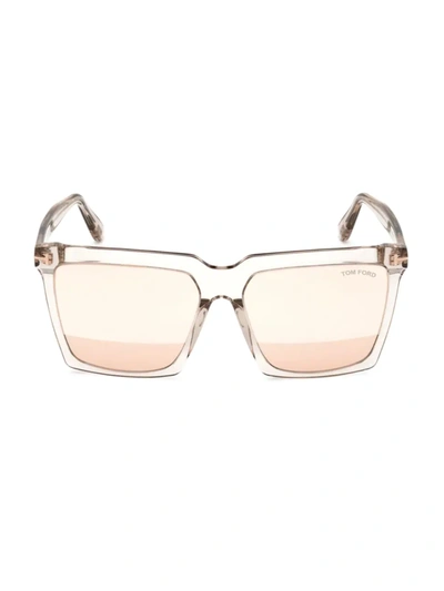 Shop Tom Ford Women's 58mm Acetate Sunglasses In Grey Other Gradient