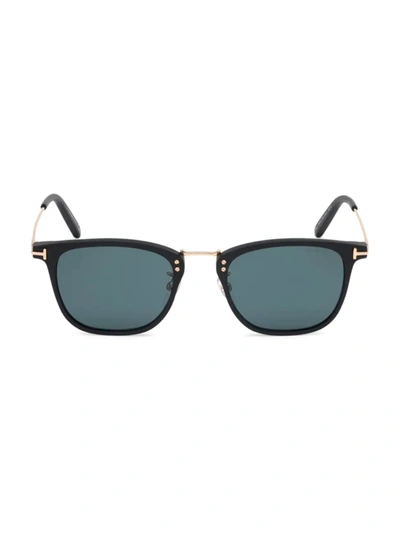 Shop Tom Ford 53mm Square Sunglasses In Black