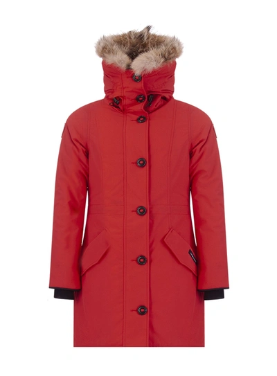 Shop Canada Goose Parka Rossclair In Rosso