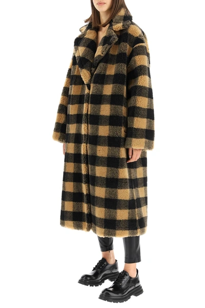 Shop Stand Studio Maria Faux Fur Coat In Brown,black