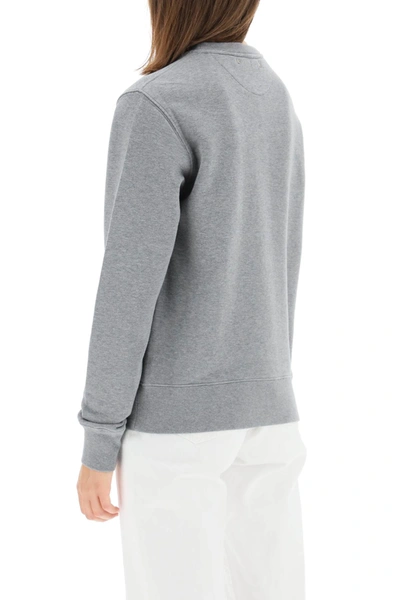 Shop Golden Goose Athena University Sweatshirt In Grey