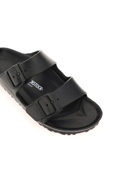 Shop Birkenstock Arizona Eva Mules Narrow Fit In Black