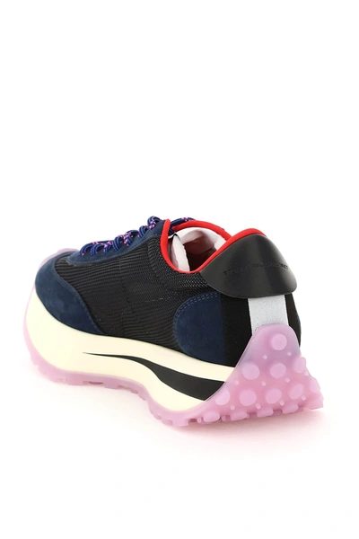 Shop Stella Mccartney Recycled Polyester Reclypse Sneakers In Blue,grey,purple