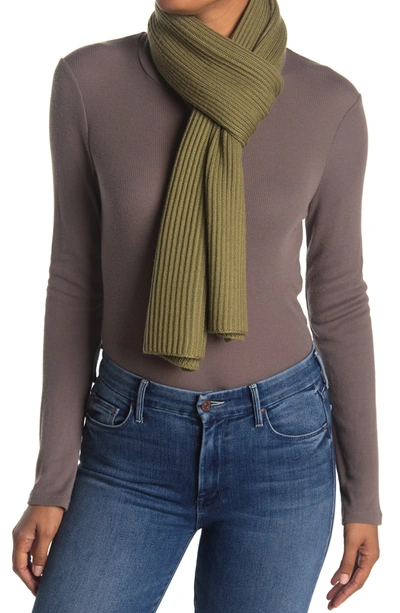 Shop Portolano Merino Wool Scarf In Moss