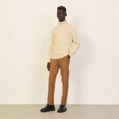 Shop Sandro Jersey In Camel