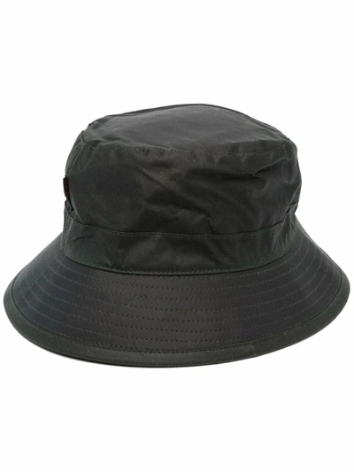 Barbour Embroidered Logo Bucket Hat In Black