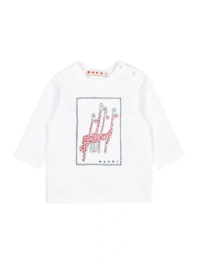 Shop Marni Kids Long-sleeve For Girls In White