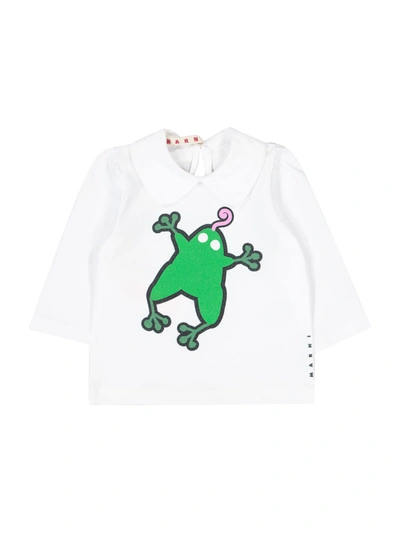 Shop Marni Kids Long-sleeve In White