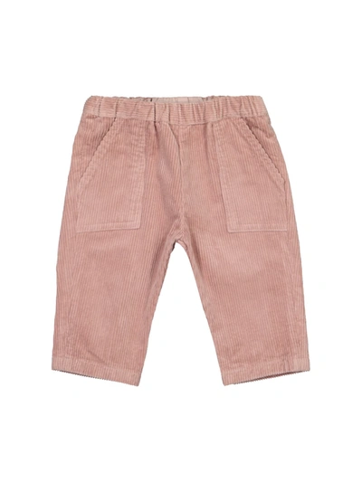 Shop Bonpoint Kids Fuchsia Corduroy Trousers For Girls