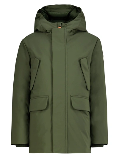 Shop Save The Duck Kids Winter Jacket For Boys In Green