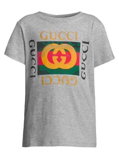 Shop Gucci Kids T-shirt For Boys In Grey