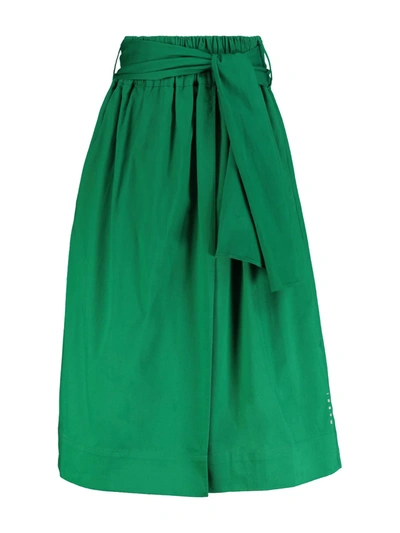Shop Marni Kids Skirt For Girls In Green