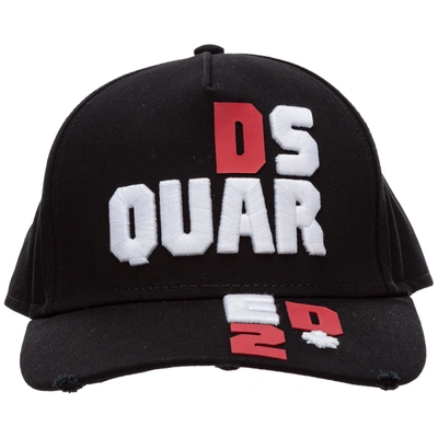 Shop Dsquared2 Adjustable Men's Cotton Hat Baseball Cap In Black
