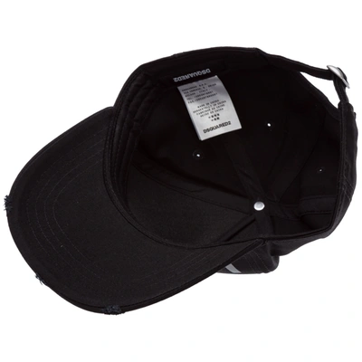Dsquared2 Adjustable Men's Cotton Hat Baseball Cap  Icon In Black