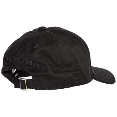 Shop Dsquared2 Adjustable Men's Cotton Hat Baseball Cap In Black