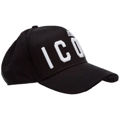 Shop Dsquared2 Adjustable Men's Cotton Hat Baseball Cap   Icon In Black