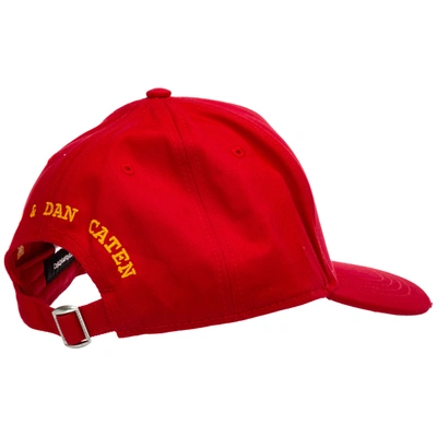 Shop Dsquared2 Adjustable Men's Cotton Hat Baseball Cap Baseball In Red