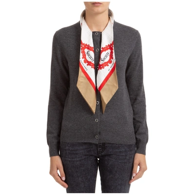 Shop Burberry Women's Cardigan Sweater In Grey