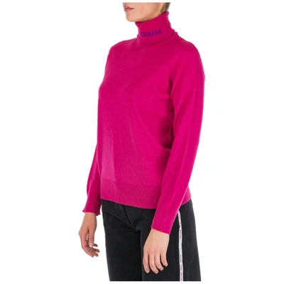 Shop Gcds Women's Jumper Sweater Turtle Neck In Pink