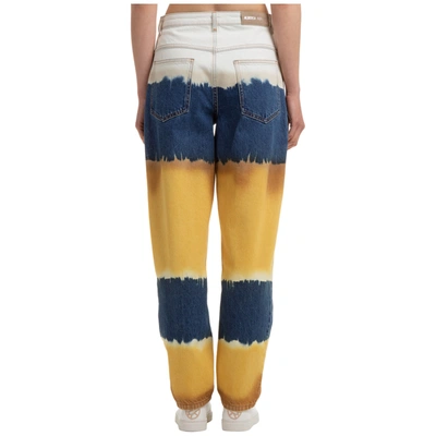 Shop Alberta Ferretti Women's Straight Fit Jeans In Yellow