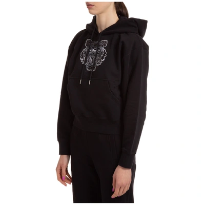 Shop Kenzo Women's Sweatshirt Hood Hoodie  Tiger In Black