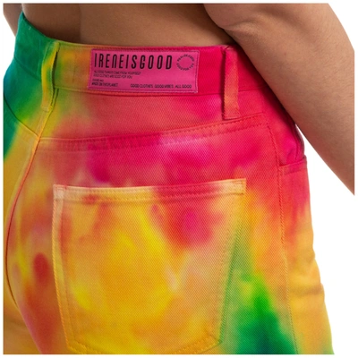 Shop Ireneisgood Women's Shorts Jeans Denim Summer  Rainbow In Pink