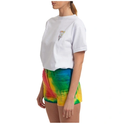 Shop Ireneisgood Women's T-shirt Short Sleeve Crew Neck Round  Bl In White