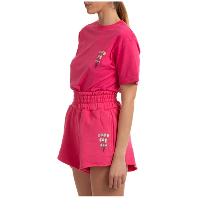 Ireneisgood Pink Jersey T-shirt With Print In Pink