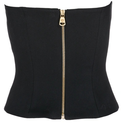 Shop Versace Women's Top Croptop Crop Short In Black