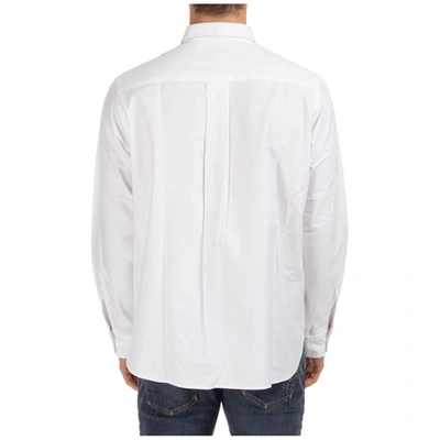 Shop Kenzo Men's Long Sleeve Shirt Dress Shirt In White