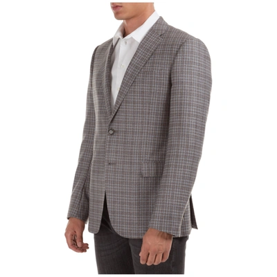 Shop Emporio Armani Men's Wool Jacket Blazer In Grey